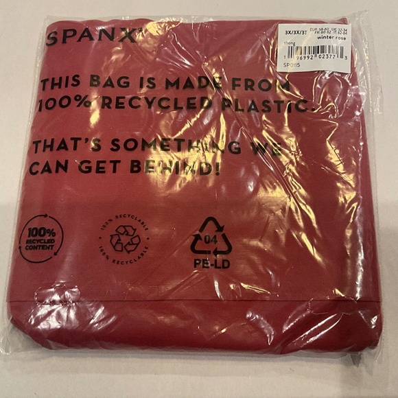 NWT 3X SPANX UNDIE-TECTABLE SEXY SLIMMING SHAPER THONG PANTIES WILD ROSE RED - Picture 4 of 5